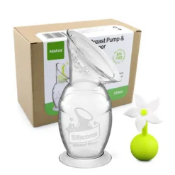 Haakaa handmatige borstkolf 150 ml met witte bloem stopper