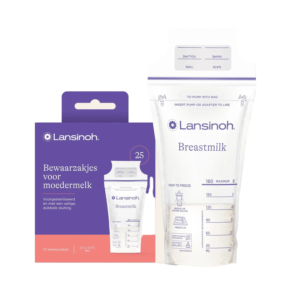 Lansinoh wegwerp moedermelk bewaarzakjes | 25 stuks 1 Lansinoh Wegwerp Moedermelk bewaarzakjes 25 stuks