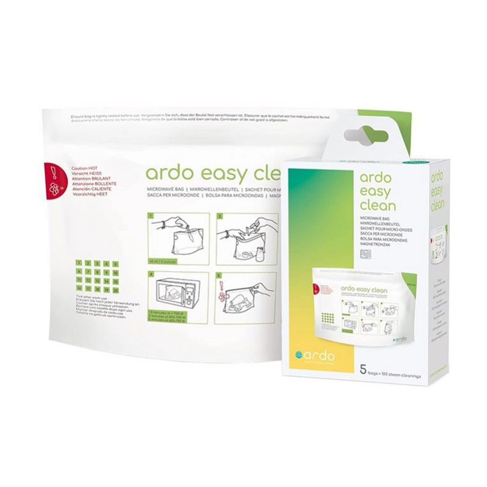 5x Easy Clean magnetron zakken | steriliseer producten | gemakkelijk en herbruikbaar 1 Easy Clean magnetronzak sterilisatie Ardo Medical