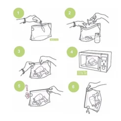 5x Easy Clean magnetron zakken | steriliseer producten | gemakkelijk en herbruikbaar 8 instructies Easy Clean Ardo medical