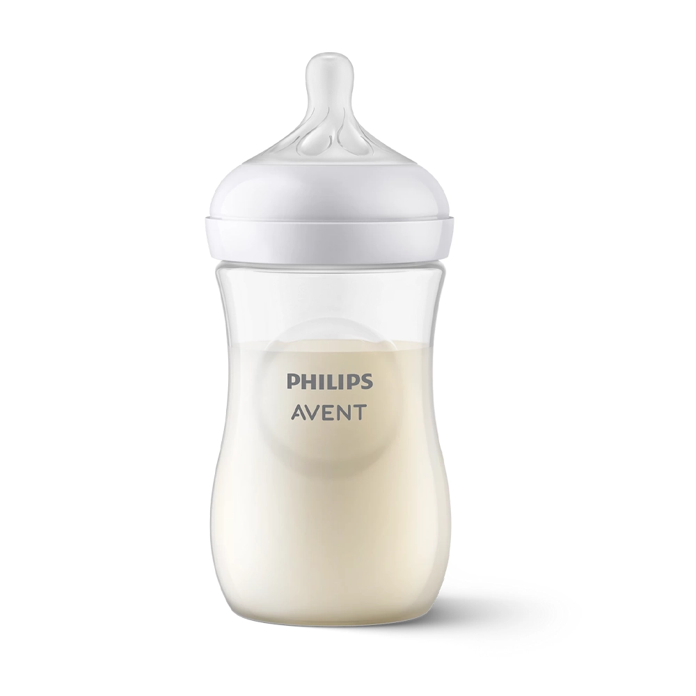 Philips Avent 3x Babyfles | Natural Response 3.0 | 260ml | 2 close up dop Philips Avent Natural Response flessen
