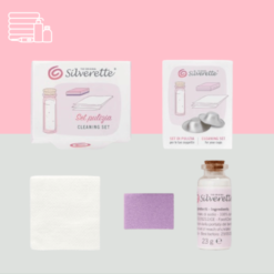 Overzicht van producten in de Silverette Reinigingsset