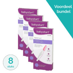 FertilCheck vruchtbaarheid thuistest voor vrouwen van Babystart met 8 thuis testen in retailverpakking