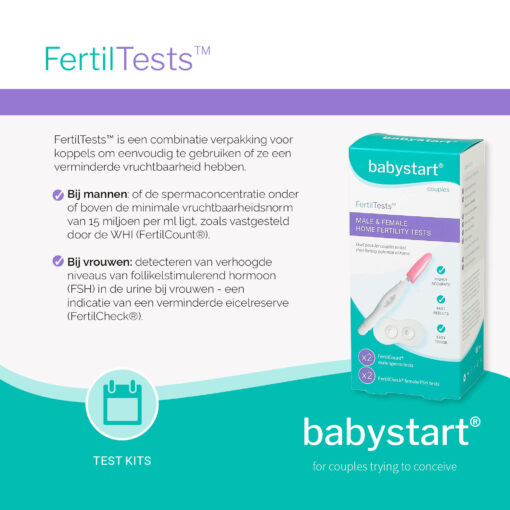 FertilTests™ - vruchtbaarheidstest voor stellen - 2x2 stuks - Afbeelding 3