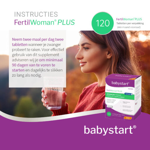 Instructies over de inname van FertilWoman PLUS, vruchtbaarheid supplement voor vrouwen