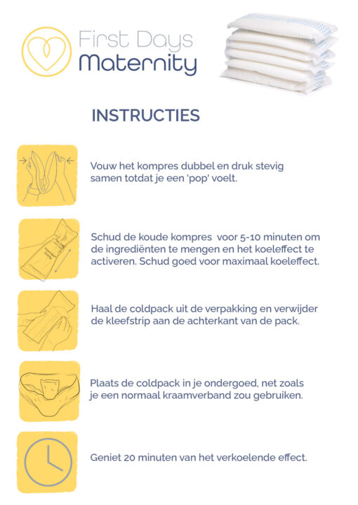 Direct verkoelend kraamverband | perineum cold pack | koude kompres - Afbeelding 6