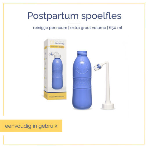 Postpartum spoelfles voor spoelen van het perineum