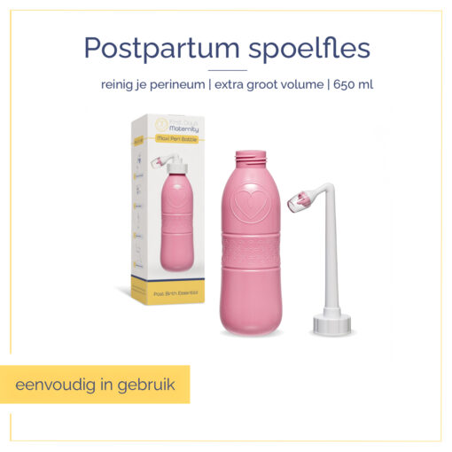 Peri bottle voor postpartum spoelen van het perineum