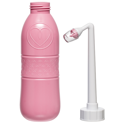 Postpartum spoelfles | peri bottle | extra groot | 650ml | Roze - Afbeelding 3