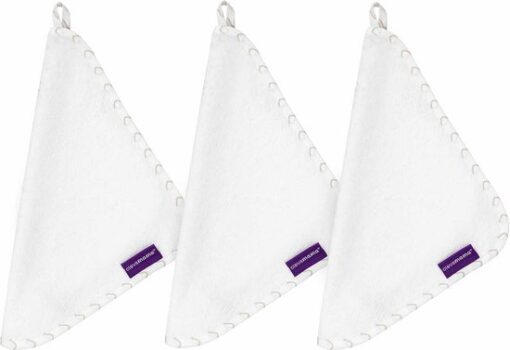 Baby spuugdoekjes | wasdoekje | wit | 25 x 25 cm | set van 3 - Afbeelding 2