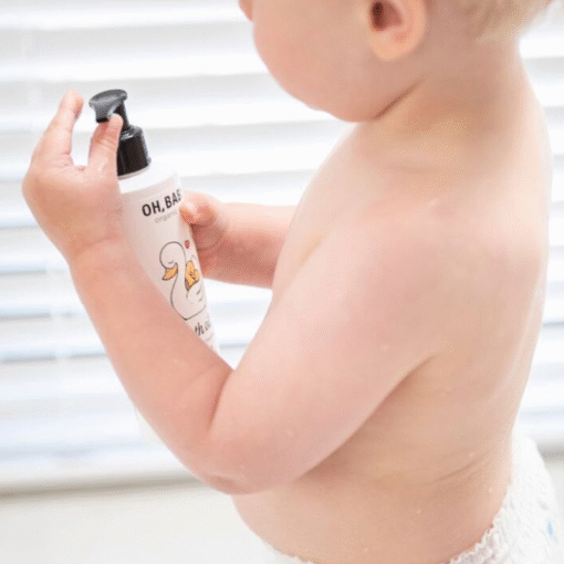 Oh Baby badolie fles met kindje