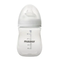 Mininor Babyfles kunststof 160 milliliter met speentje 0 maanden