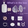 Philips Avent dubbele borstkolf - inhoud verpakking