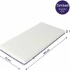 Premium matras ClevaFoam peuter matras 70 x 140 cm afmetingen