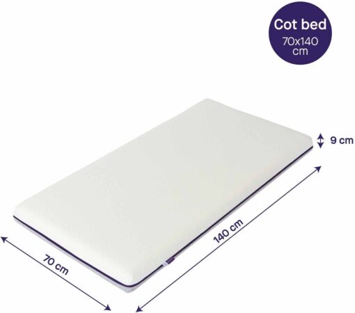 Premium ClevaFoam® matras | geschikt voor peuterbed | 70 x 140 x 9cm - Afbeelding 2