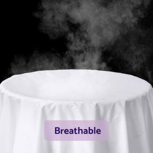 Tencel® waterbestendige matras bescherming | wit | 70 x 140 x 25 cm - Afbeelding 2