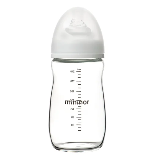 Mininor babyfles van glas 240 ml