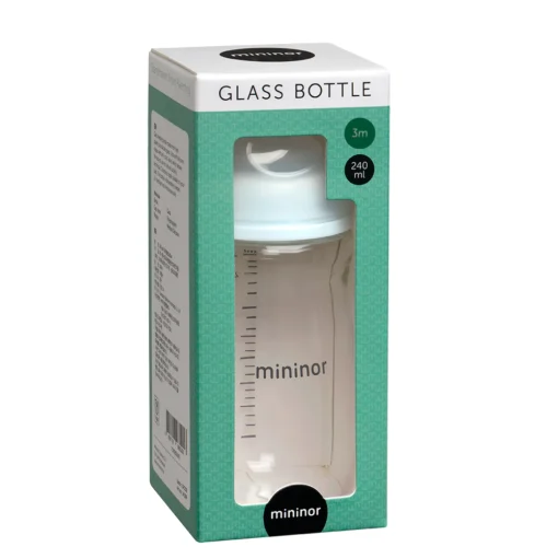 Mininor babyfles glas 240 ml verpakking