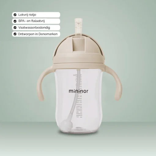 Mininor rietjes beker 330 ml Cloudy Morning
