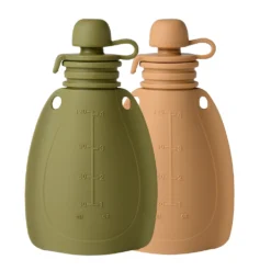 Duo verpakking Smoothie Pouch 2x 120 ml Moss Green en Roe Deer