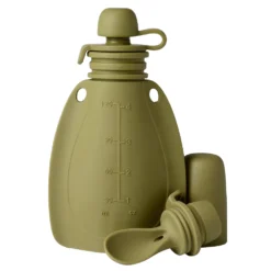 Smoothie Pouch van siliconen Moss Green 120 ml