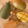 Smoothy Pouch Siliconen met mango achtergrond