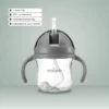 Mininor rietjes beker 220ml grey seal
