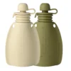 Duo verpakking Smoothie Pouch 2x 120 ml Moss Green en Soft Rabbit