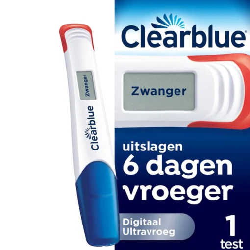 Clearblue Ultravroeg digitaal 6 dagen vroeger