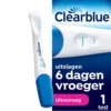 Clearblue zwangerschapstest ultravroeg 6 dagen