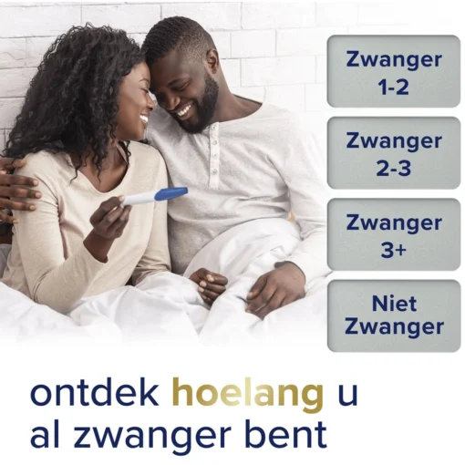 Zwangerschapstest met week indicator uitslag