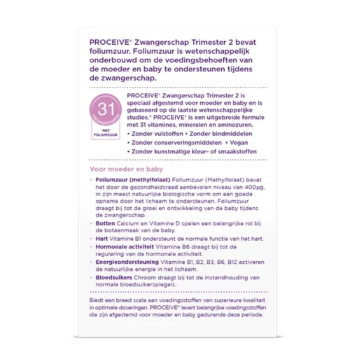 Proceive trimester 2 achterzijde