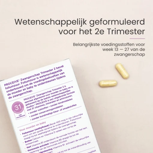 Proceive 2e trimester multivitamine wetenschappelijk geformuleerd