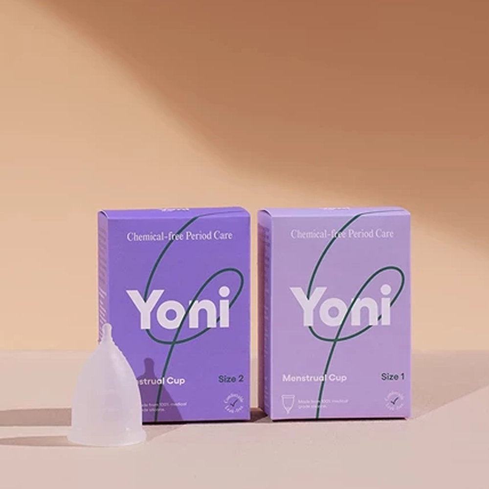 Yoni Menstruatiecup | maat 1 4 Menstruatiecup van Yoni maat 1 en 2