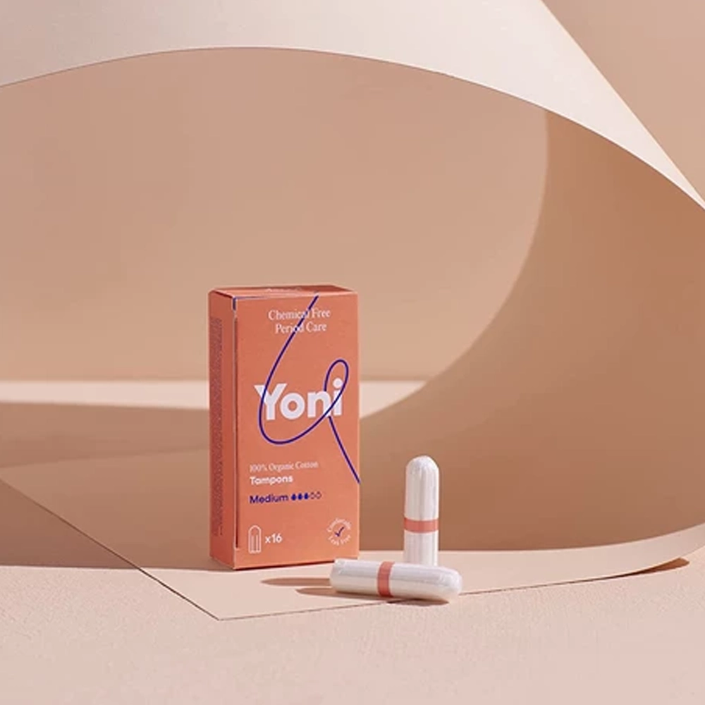 YONI tampons Medium | 100% biologisch katoen | 16 stuks 4 Yoni tampons Medium 16 stuks sfeer