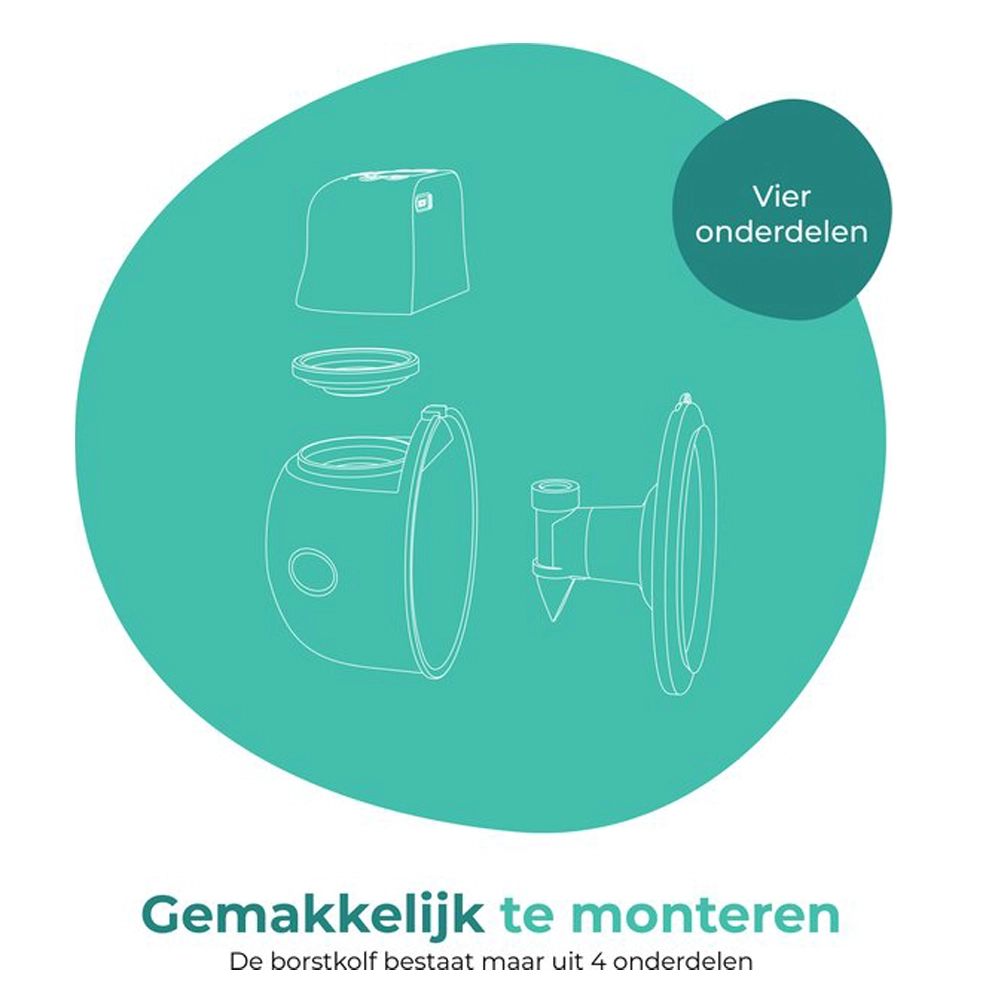 EasyFlow elektrische borstkolf | enkelzijdig 5 Nutrea Easyflow elektrische borstkolf enkelzijdig onderdelen