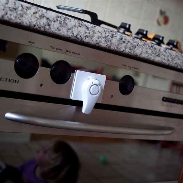 Kinder ovenslot | universeel | wit 3 Voorbeeld ovenslot