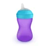 Drinkbeker met zachte tuit | 300 ml | Lila | Philips Avent 7 Philips Avent paarse drinkbeker met zachte tuit.