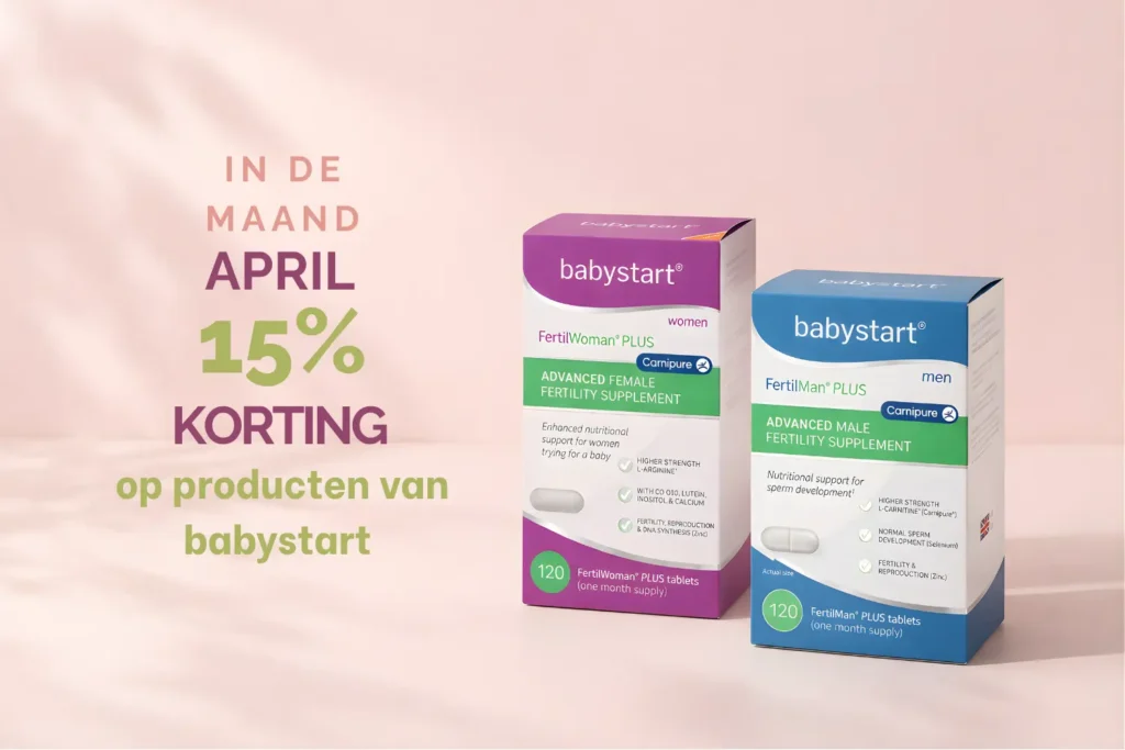 Korting op fertiliteit producten van babystart