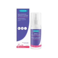 Biologische verzachtende spray Lansinoh 100 ml perineum spray na bevalling met aloë vera.