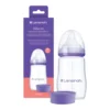 Lansinoh babyfles met NaturalWave speen 240 ml siliconen speen voor natuurlijk drinken