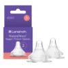 Lansinoh NaturalWave speen maat L zachte siliconen flessenspeen voor natuurlijk zuigen baby.