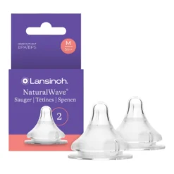 Lansinoh NaturalWave speen maat M ondersteunt natuurlijk drinkgedrag en helpt tepelspeenverwarring verminderen. Geschikt voor borst en fles combinatie.