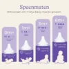 Lansinoh NaturalWave speen van siliconenen BPA en BPS vrij voor babyfles en borstvoeding