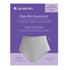 Netbroekjes postpartum Lansinoh rekbare slips voor kraamverband na bevalling.