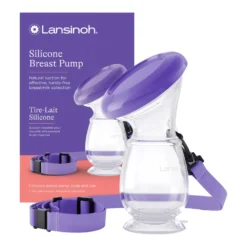 Siliconen kolf van Lansinoh vangt lekkende moedermelk op tijdens het voeden. Handsfree, lichtgewicht en eenvoudig in gebruik.