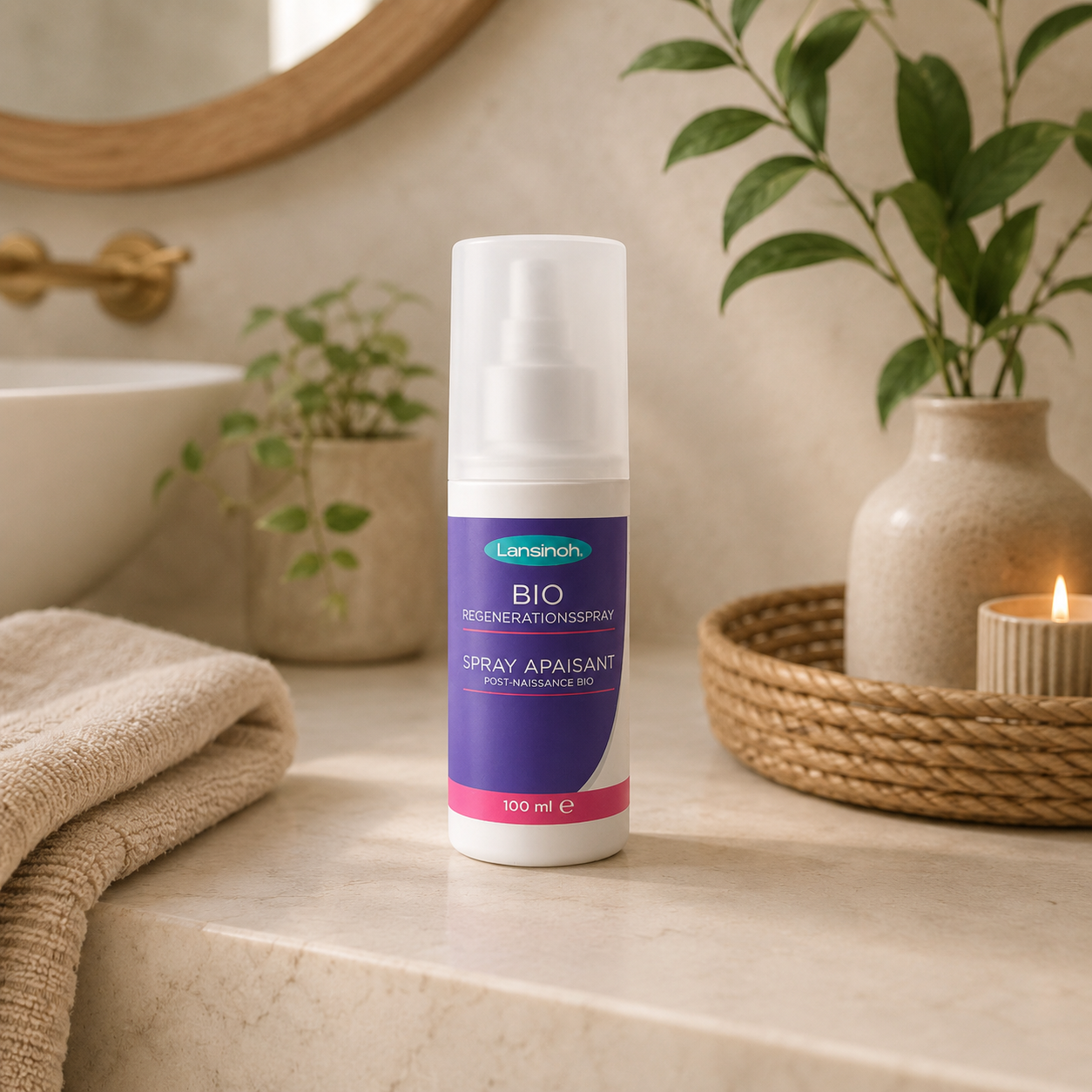 Lansinoh biologische verzachtende spray | perineum | 100 ml 2 Lansinoh biologische verzachtende spray voor verzorging van het perineum na de bevalling