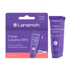 Lansinoh tepelcrème lanoline 3x 7 ml zonder toevoegingen voor borstvoeding moeder en baby.