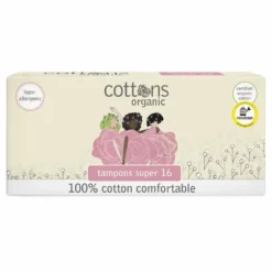 Cottons Organic tampons super biologisch katoen voor hevige menstruatie