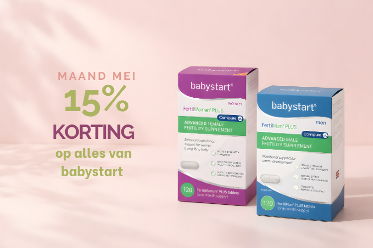 Mei actie 15% korting op Babystart